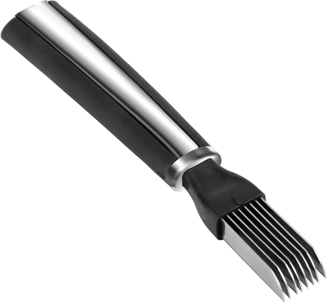 Couteau À Ressort En Acier Inoxydable Pour Couper Oignons Et Légumes, Outil De Cuisine Pratique Pour Découpe Rapide