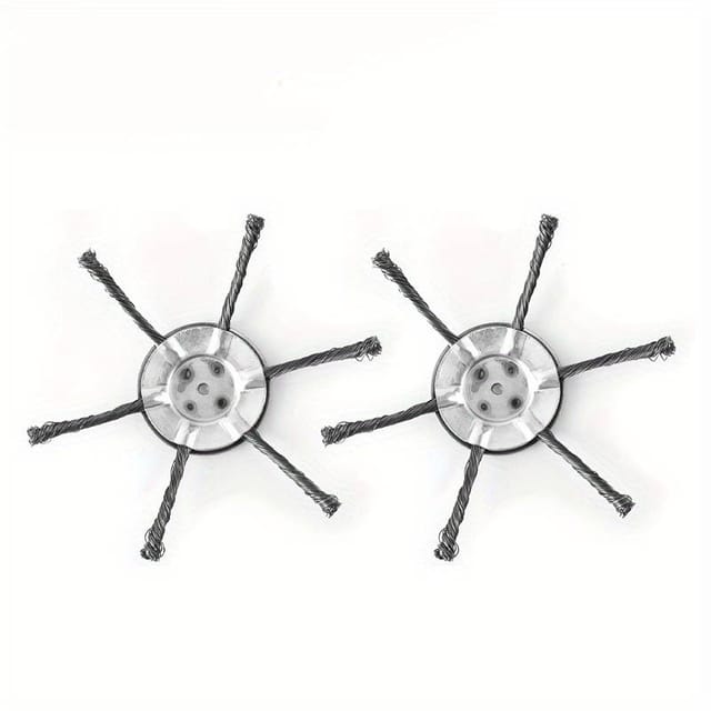 Nouvelle Tête De Coupe-bordures Universelle En Fil D'Acier De 15,2 Cm, Compatible Avec Les Tondeuses Électriques Et Débroussailleuses. Élimine La Mousse Et La Rouille.