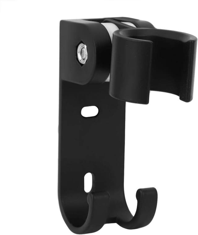 Support De Pommeau De Douche Réglable En Aluminium Noir Mat, Installation Sécurisée Et Fiable Pour Salle De Bain Moderne