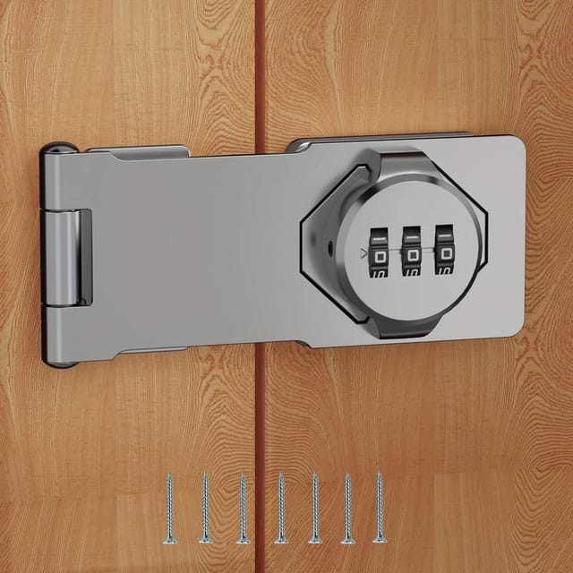 Verrou À Combinaison Rotatif Pour Porte De Placard - Code D'Accès À 3 Chiffres, Installation Facile Sur Tiroirs Et Armoires