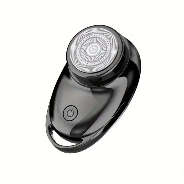 Mini Rasoir Electrique Portable Avec Charge Usb Sur Porte Cles Pour Voyage Et Extérieur Cadeau Ideal Pour Halloween Et Noël