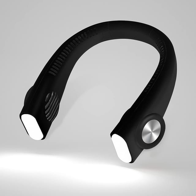 Ventilateur De Cou Portable, Sans Fil, Rechargeable Par Usb, Tube De Ventilation, Silencieux, Idéal Pour Les Activités De Plein Air