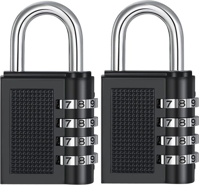 Cadenas À Combinaison - Cadenas À Combinaison À 4 Chiffres Pour Salle De Sport, Sports, École, Casiers D'Employés, Extérieur, Clôture, Moraillon Et Rangement
