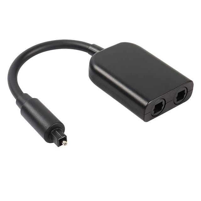 Adaptateur De Câble Audio Numérique Toslink À Fibre Optique, Répartiteur 1 Vers 2
