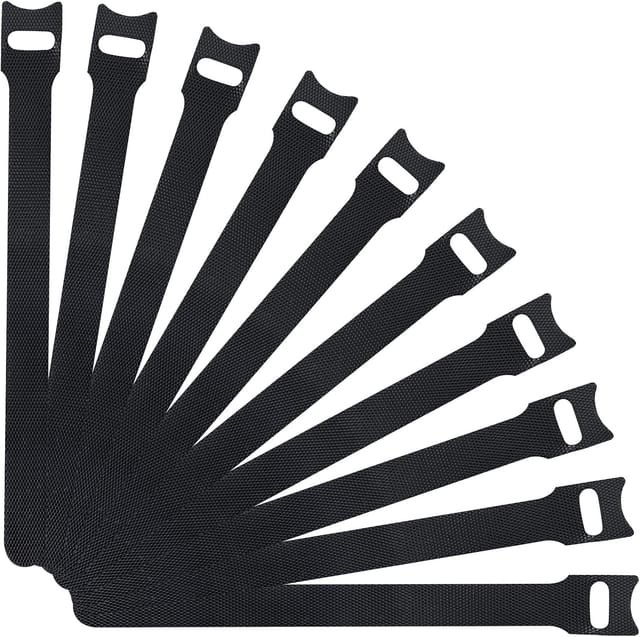 Lot De 120 Attaches De Câbles Réutilisables, Sangles De Gestion De Câbles Réglables De 15 Cm Avec Fermeture Auto-agrippante, Organisateur De Câbles En Microfibre