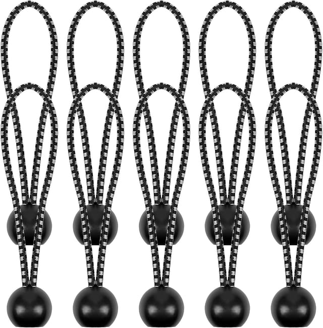 Tendeur Élastique Pour Bâche Avec Boule, Haute Élasticité Pour Rideaux, Tentes Et Bannières Extérieures, Fixation Sécurisée