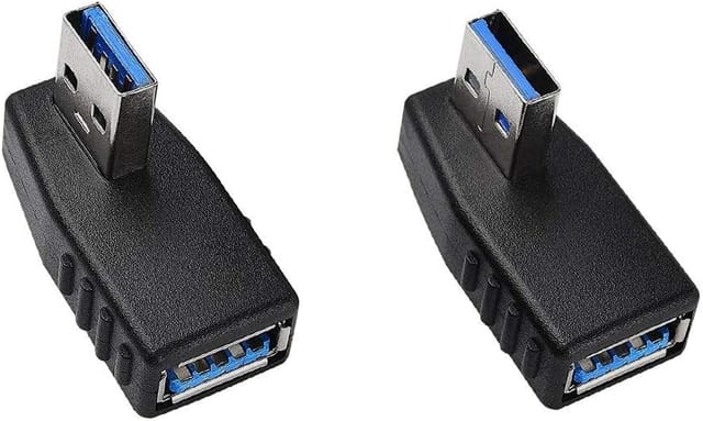 Adaptateur Usb Trois Virgule Zéro Quatre Vingt Dix Degrés Angle Droit Pour Câble Usb Accessoire Informatique
