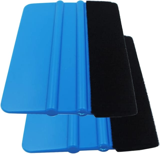 Raclette En Plastique Avec Bord Feutre Pour Pose De Film Vitrage Autocollant Et Protection Sans Bulles Ni Rayures Outil Professionnel