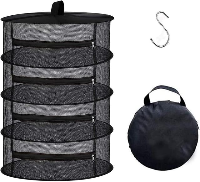 Filet De Séchage Pliable À Plusieurs Étages, Suspendu Pour Sécher Pulls, Fruits, Légumes Et Herbes Aromatiques En Hauteur