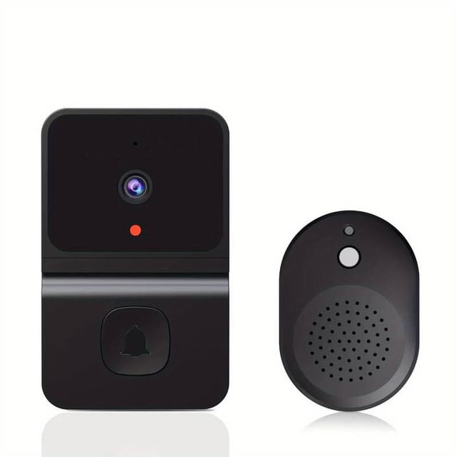 Sonnette Vidéo Sans Fil Avec Caméra, Sonnette Vidéo Intelligente Grand Angle, Sonnette De Sécurité Rechargeable, Sonnette De Sécurité Wifi Intelligente Avec Grand Angle