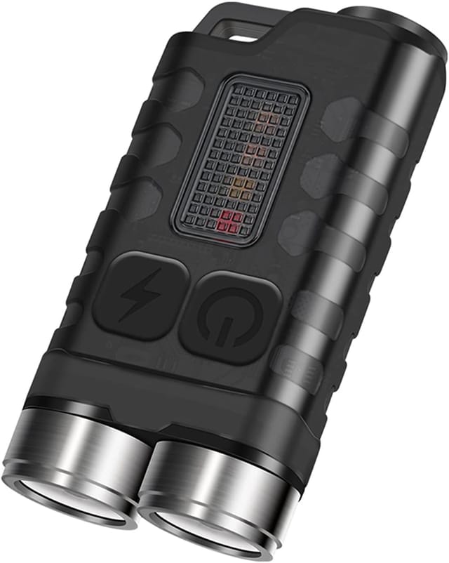 Mini Lampe Torche Led Usb Rechargeable 900 Lumens, Avec Lumière Ultraviolette, Rouge Et Bleue, 10 Modes Et Aimant Intégré