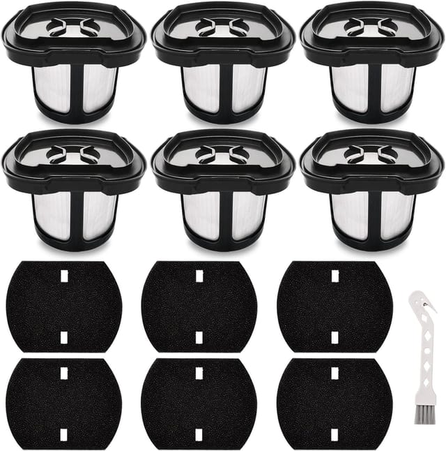 Filtres De Rechange Pour Aspirateur À Main Bissell Pet Hair Eraser 2284w, 2390a, 2390, 2389, 2579 : 6 Filtres Et 6 Filtres En Mousse.