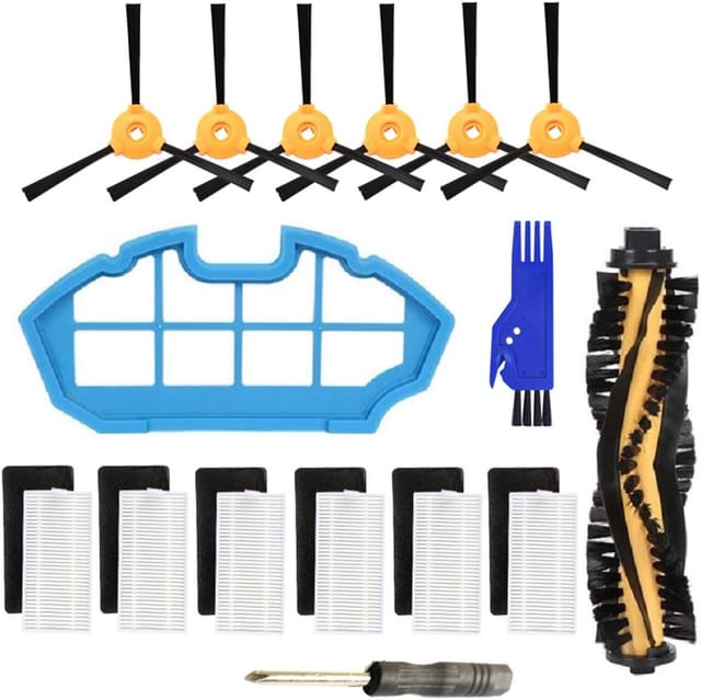 Pièces De Rechange Pour Aspirateur Robot Ecovacs Deebot N79 N79s Dn622 Dn622.11 500 N79w N79se : Kit D’accessoires Comprenant Une Brosse Principale, Un Filtre Et Une Brosse Latérale.