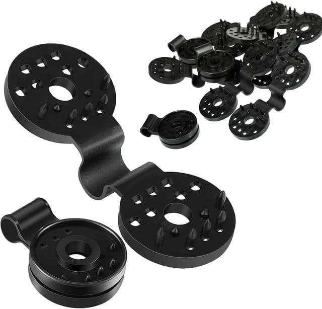 Clips De Fixation En Plastique Pour Toile D'Ombrage, Clips Pour Pare-soleil En Plastique, Filet D'Ombrage, Clips Noirs Pour Serre, Extérieur, Jardin