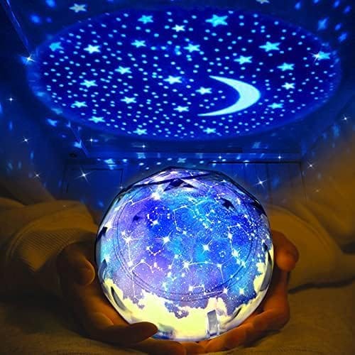 Veilleuse Étoilée Pour Enfants, Lampe De Projection Veilleuse Univers, Lampe Projecteur Romantique Mer Étoilée Pour Anniversaire, Idéale Pour La Chambre À Coucher