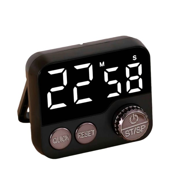 Minuteur Rotatif Multifonctionnel, Minuteur De Cuisine, Affichage Led Du Temps, Minuteur De Cuisine Et De Pâtisserie Adapté Aux Étudiants