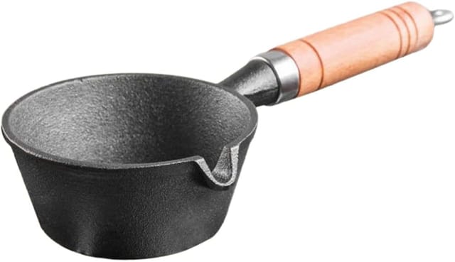 Poêle À Œufs Pour Gaz Et Induction, Surface Antiadhésive En Fonte Pour Cuisson Parfaite