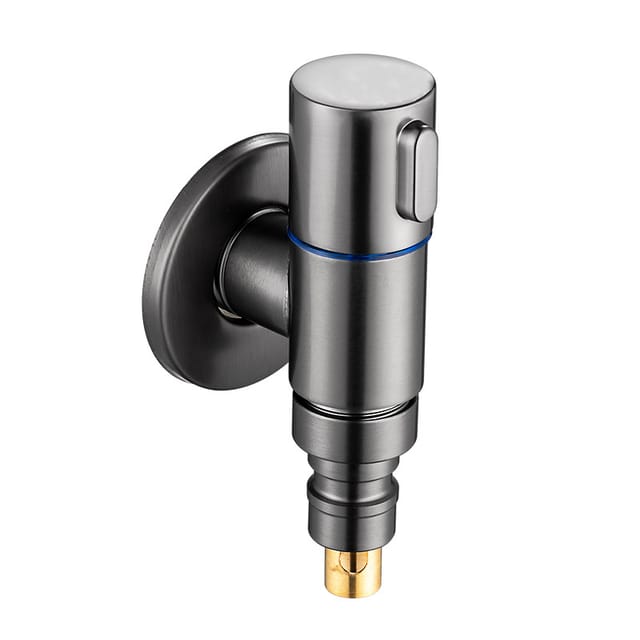 Robinet D'Angle 1/2 Pouce À Fermeture Automatique, Robinet De Machine À Laver Avec Système D'Arrêt Automatique, Réducteur De Raccordement Pour Machine À Laver 1/2 À 3/4 Pouce