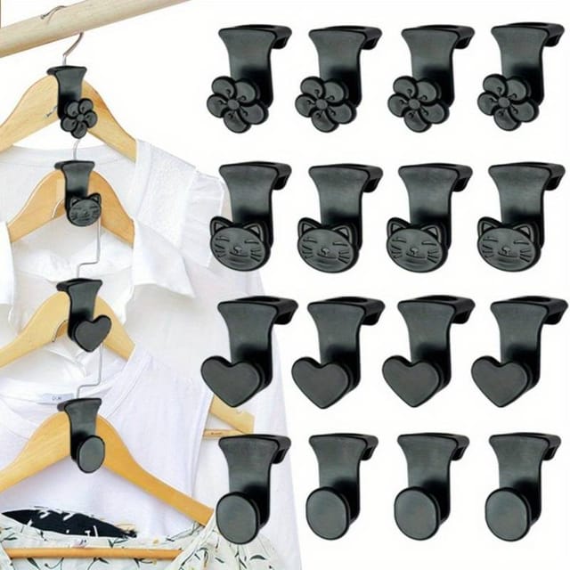 Crochets De Suspension En Cascade Peu Encombrants, Connecteurs En Forme De Cœur, Pour Une Organisation Optimale De Votre Dressing, Compatibles Avec Tous Les Cintres.