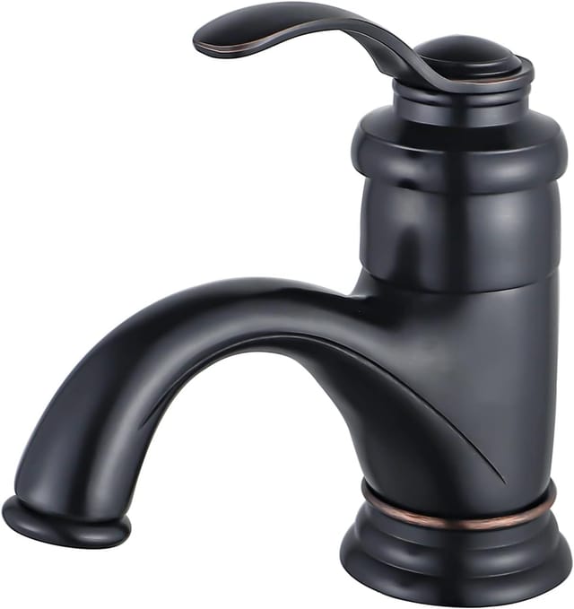 Mitigeur Antique En Laiton Brossé Pour Lavabo, Robinet Rétro De Style Nostalgique Pour Salle De Bain Design