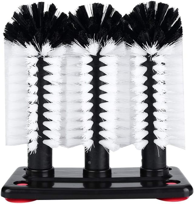 Brosse À Verre Avec Ventouse Pour Nettoyer Les Bouteilles Et Carafes Accessoire Pour Bar Et Cuisine