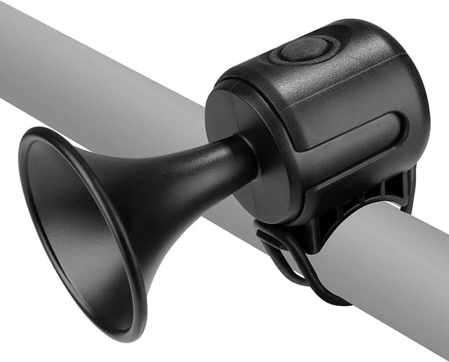 Sonnette De Vélo Waterproof Avec Haut-parleur 120 Décibels, Fixation Pour Guidon 22 À 32 Millimètres, Adaptée À Tous Vélos