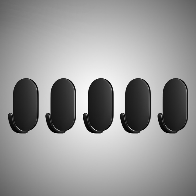 Lot De 5 Crochets Adhésifs Résistants, Sans Perforation, Pour Fixation Murale, Sans Traces, Pour Cuisine, Salle De Bain, Porte Ou Portant À Vêtements.