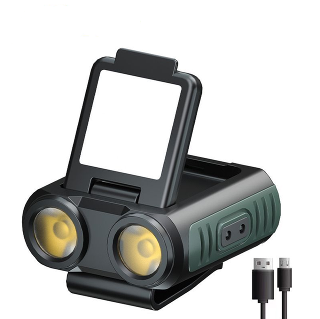 Lampe Frontale Rechargeable Super Brillante Avec Capteur De Mouvement Légère Et Étanche Quatre Modes Pour Randonnée Et Camping
