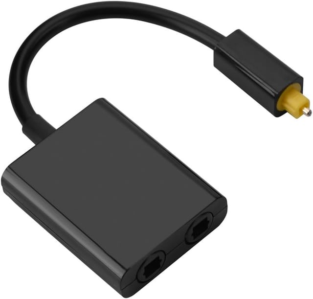 Adaptateur Audio Numérique Fibre Optique Deux Ports Un Entrée Deux Sorties Pour Connexion Cd Et Dvd