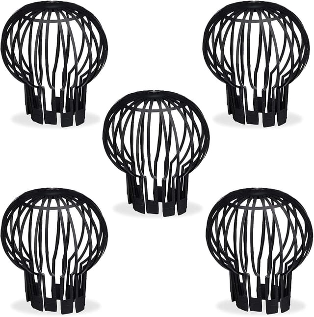 Lot De 5 Grilles De Protection Pour Gouttière, Tamis Galvanisé Anti-feuilles Pour Drain Et Descente