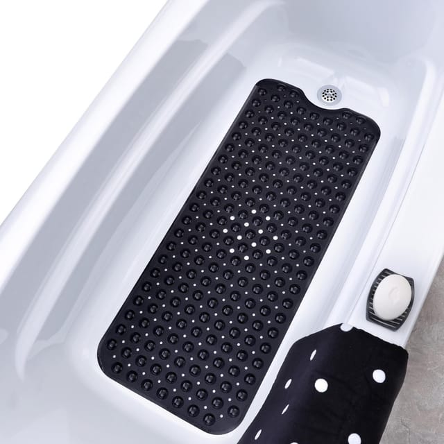 Tapis De Bain Extra Long Quatre Vingt Dix Neuf Sur Quarante Centimètres Avec Deux Cents Ventouses Pour Enfant