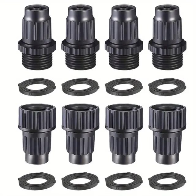 Set De Raccords De Reparation Pour Tuyau D Arrosage Extensible Embouts Male Et Femelle En Plastique Flexible Accessoires De Jardinage
