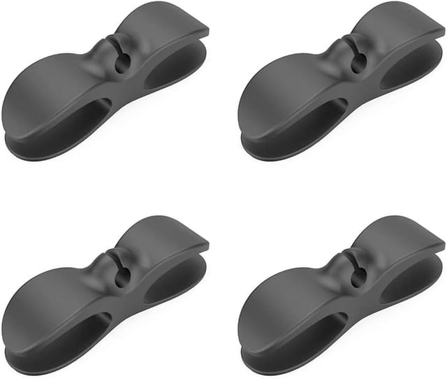 Lot De 4 Attaches Câbles Adhésives Auto-agrippantes, Organiseur Pour Fils D’appareils Électroménagers Et De Cuisine