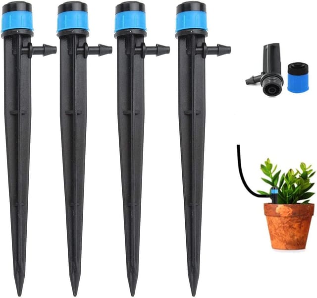 Kit D Irrigation Goutte À Goutte Réglable Trois Cent Soixante Degrés Cent Pièces Pour Plantes D Intérieur Et Extérieur Système D Arrosage Automatique