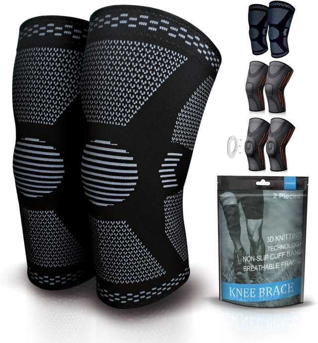 Genouillère De Compression Taille Xxl Pour Homme Femme Pour Sport Running Basket Et Gym Soulagement Arthrose