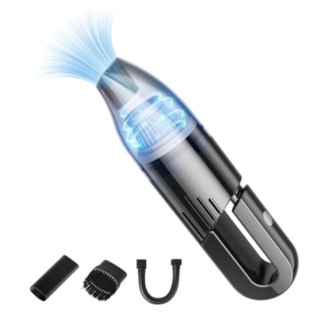 Aspirateur Portatif, Puissance D'Aspiration Élevée De 6000 Pa, Aspirateur De Voiture Sans Fil Léger Avec Une Longue Autonomie De 25 À 30 Minutes