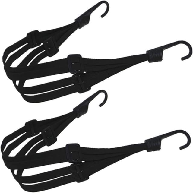 Lot De 2 Sangles De Fixation Pour Casque De Moto, Cordes Élastiques Pour Sacs Et Bagages, Accessoires Pour Transport
