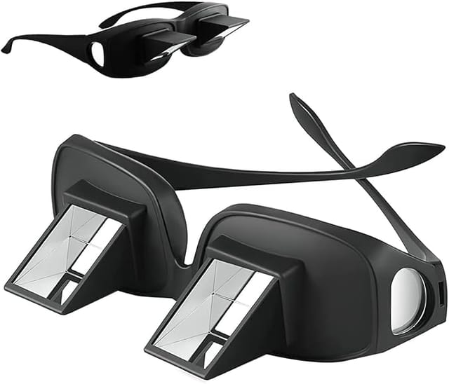 Lunettes Ergonomiques Lecture Prisme Horizontal Hd - Pour Lire/allongé, Adaptées Porteurs Lunettes