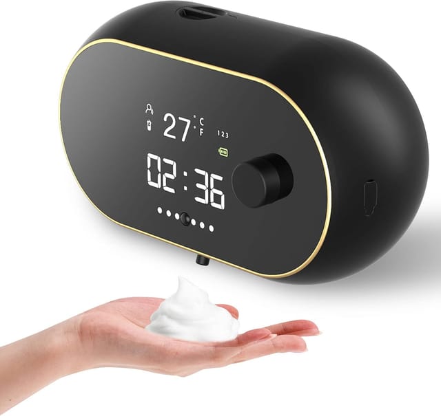 Doseur De Savon Mousse Automatique Mural, Rechargeable Usb Pour Usage Commercial Et Domestique