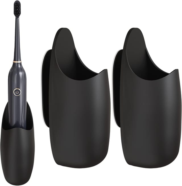 Lot De 2 Supports De Rangement Pour Brosse À Dents Électrique, Organiseur Multifonction Pour Toilette