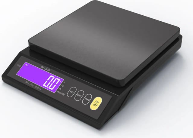 Balance De Cuisine Dix Kilogrammes Zéro Virgule Un Gramme Led Étanche Ip67 Avec Fonction Tare Et Comptage