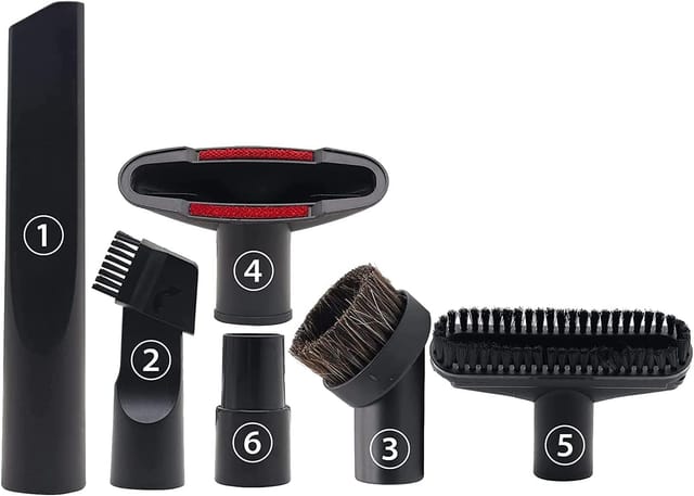 Ensemble De 6 Embouts Pour Aspirateur, Brosse Pour Aspirateurs De 32 Mm/35 Mm, Accessoire Universel Pour Aspirateur