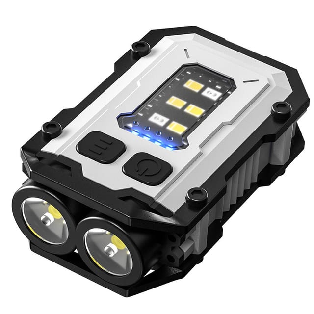 Lampe Torche Haute Luminosité - Super Lumineuse 800 Lm, Lampe Porte-clés Led Rechargeable Usb-c Avec Éclairage Latéral Cob, 8 Modes