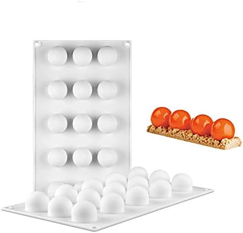 Lot De Deux Moules À Muffins Et Gâteaux En Silicone Bleu Foncé Non Adhérents Pour Pâtisserie Et Desserts