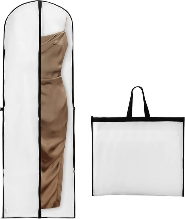 Housse De Protection 180x60 Cm Pour Vêtements, Housse Pliable Respirante Pour Robe De Mariée Et Costume