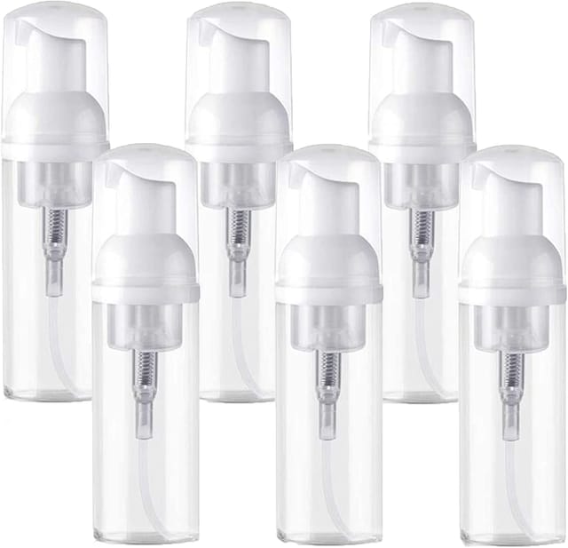 Lot De 6 Flacons Pompe Mousse Transparents, Distributeurs De Savon Portables Rechargeables Pour Voyage