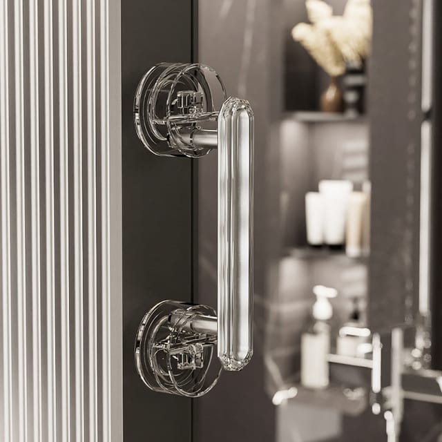 Poignée De Porte À Ventouse Diamant, Poignée À Ventouse À Forte Adhérence, Poignées De Porte Et De Fenêtre Étanches Sans Perçage, Poignée De Porte Amovible Pour Usage Domestique