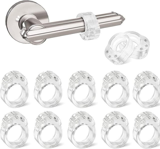 Lot De 12 Butoirs De Poignée De Porte, Protège-poignées De Porte, Butées De Porte Transparentes Pour Protéger Les Poignées De Porte De Fenêtre Des Murs Et Des Meubles, Faciles À Installer