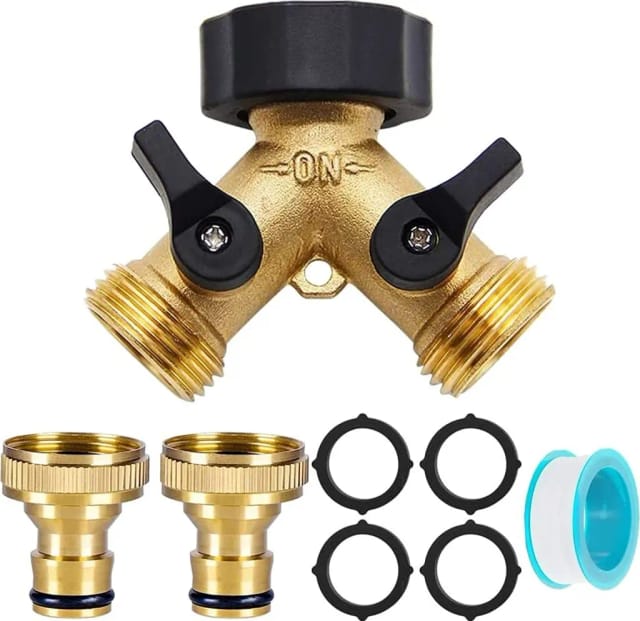 Distributeur D Eau Deux Voies Trois Quarts De Pouce Pour Lave Vaisselle Et Machine À Laver Raccord De Tuyau D Arrosage