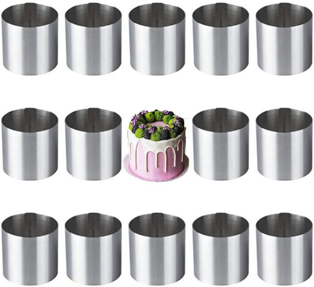 Cercle À Mousse Rond En Acier Pour Gâteaux Et Tartelettes Moule À Pâtisserie Pour Desserts Et Fêtes